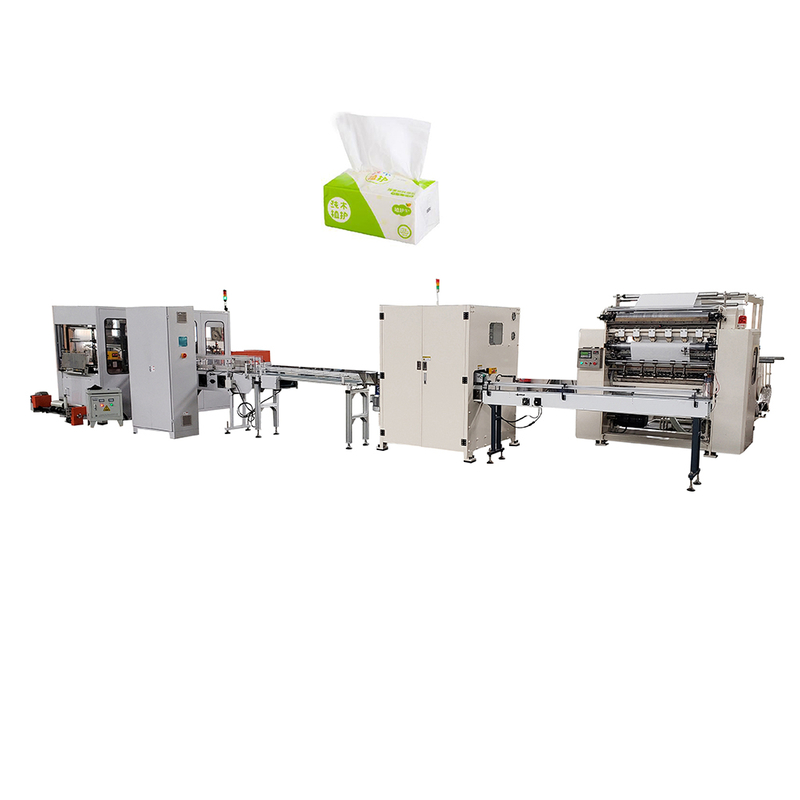 Automatic Soft Facial Tissue Machine Plastic Bag Packing Machine line