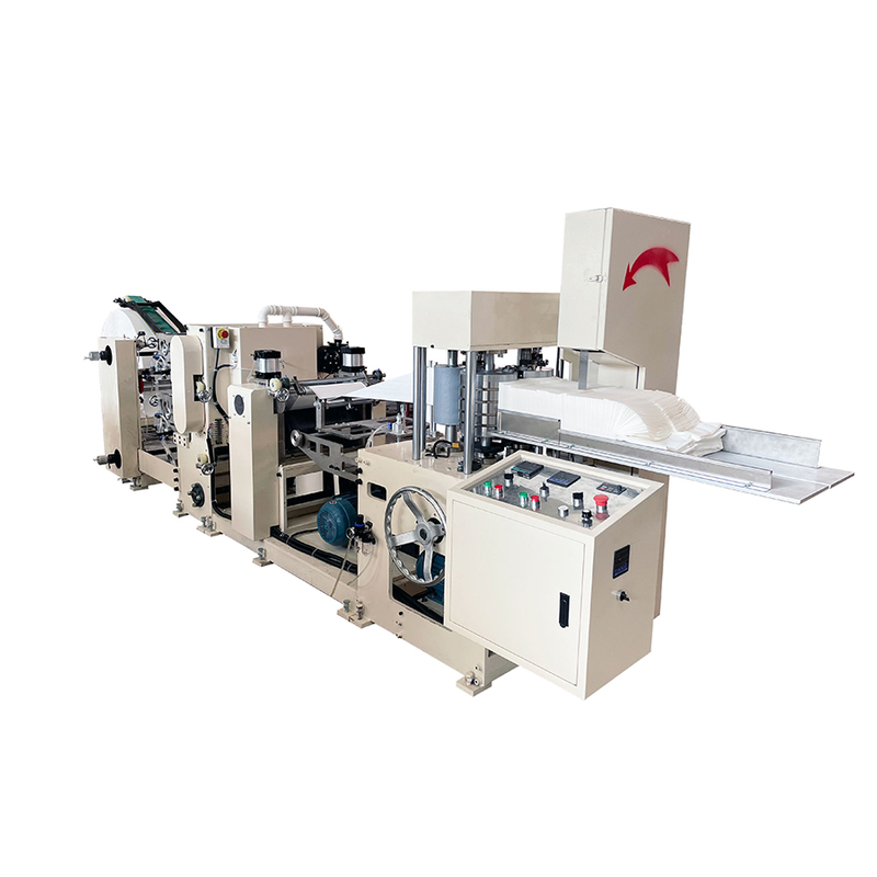 Border Embossing 1/4 Fold Napkin Paper Making Machine For Home